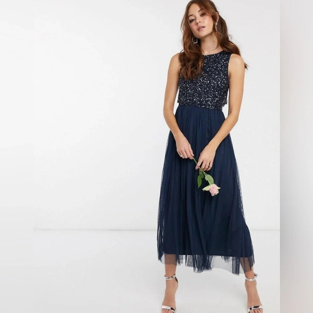 ASOS Maya Formal Dress - Navy - Picture 1 of 6